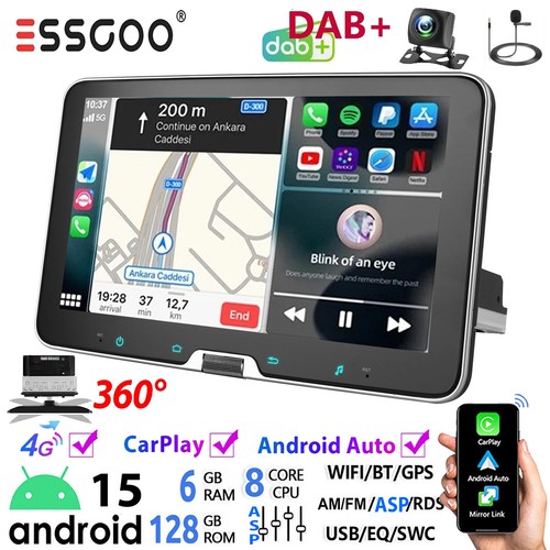 Android15 carplay 8 core - 10.1",